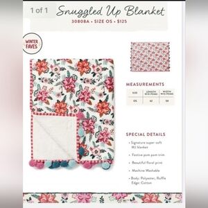 Matilda Jane Snuggled Up Floral Blanket - Multicolor